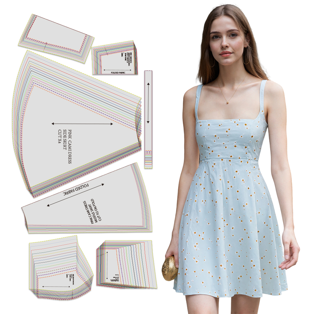 Textile Sewing Patterns - Sewing patterns for women's floral dress
