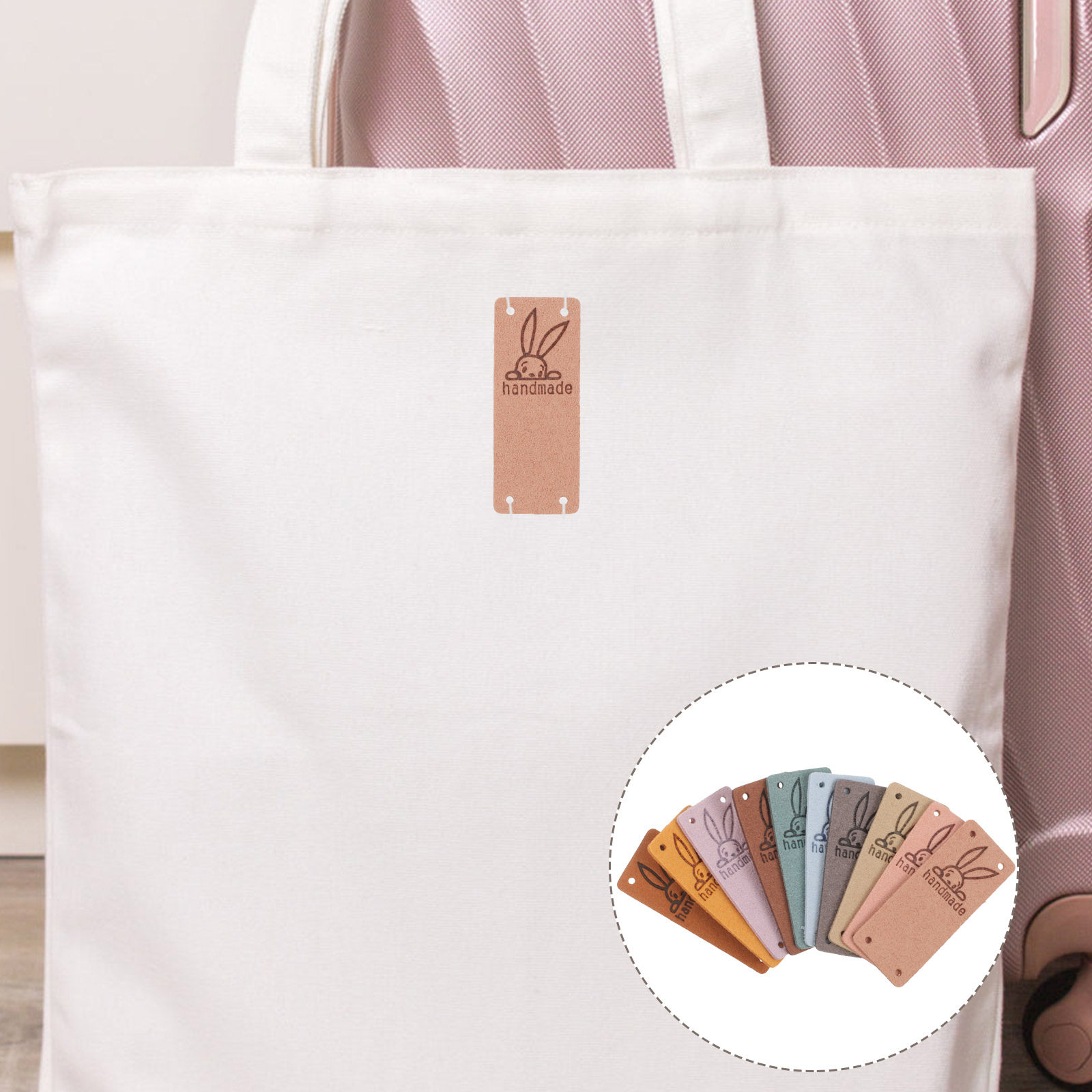 Sewing Label - 50Pcs Premium Suede Sewing Labels for