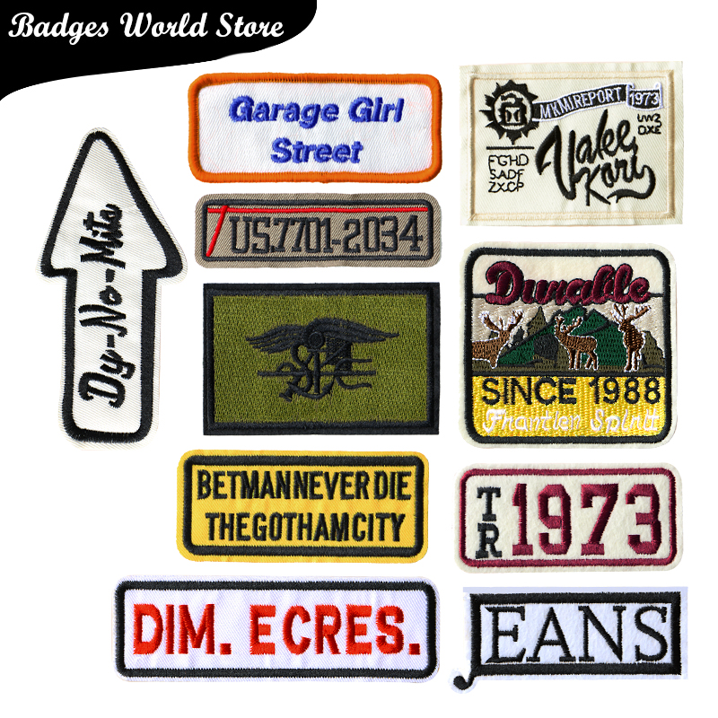 Sewing Label - Rectangular Colored Alphabet icon Iron on