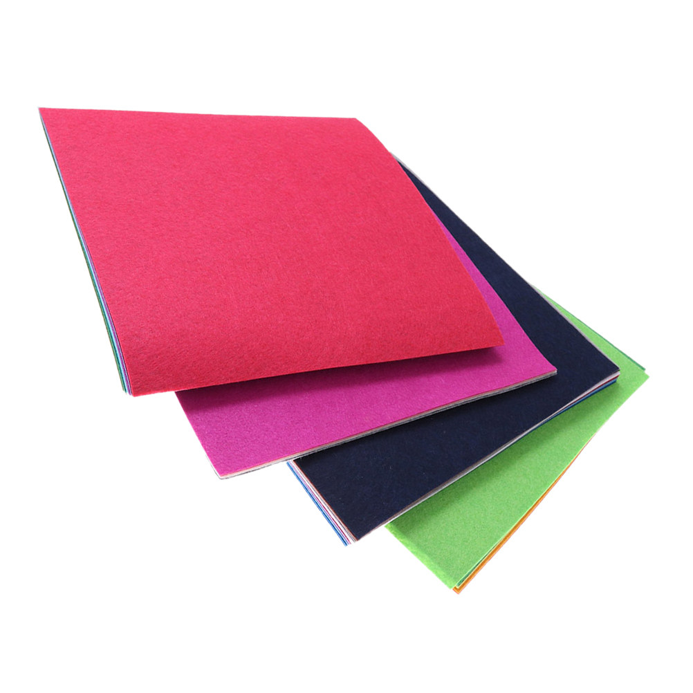 Is Sewing Textile Art - 40Pcs Vibrant Nonwoven Fabric Sheets 15x15cm