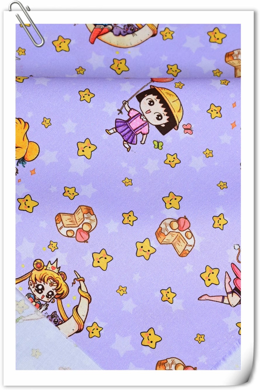 Sailor Moon Stars Cartoon Girl - Textile And Sewing Materials avaliação e preço