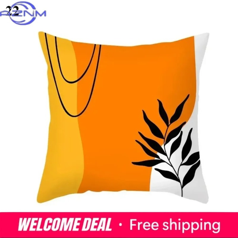 Boho Orange Abstract Cushion C - Century Textile & Sewing Supply Hours avaliação e preço