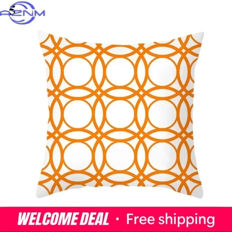 Boho Orange Abstract Cushion C - Century Textile & Sewing Supply Hours avaliação e preço
