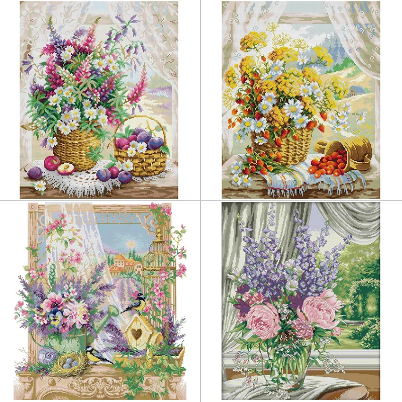 Window Sill Flower Basket Flor - Textile Sewing Patterns avaliação e preço