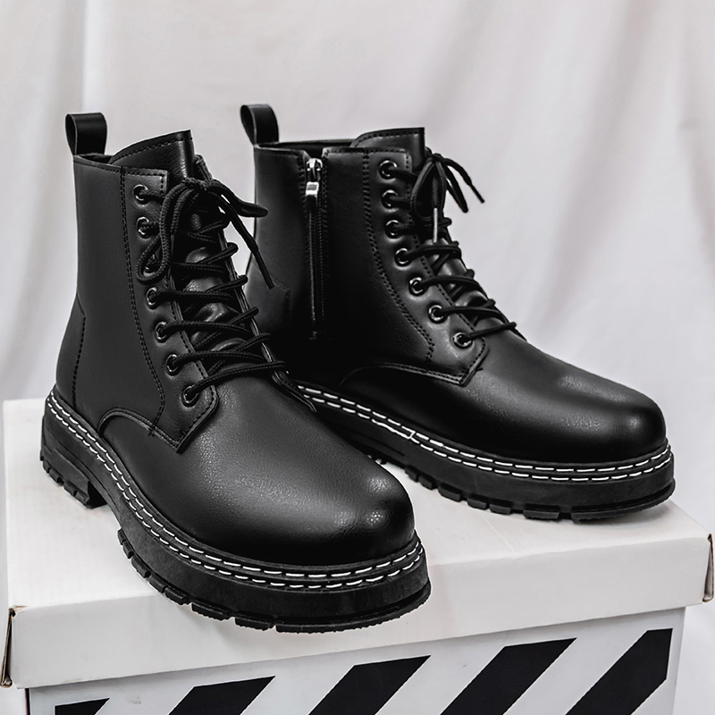 Men's 4-Season Black Patent Le - Sewing Garment avaliação e preço