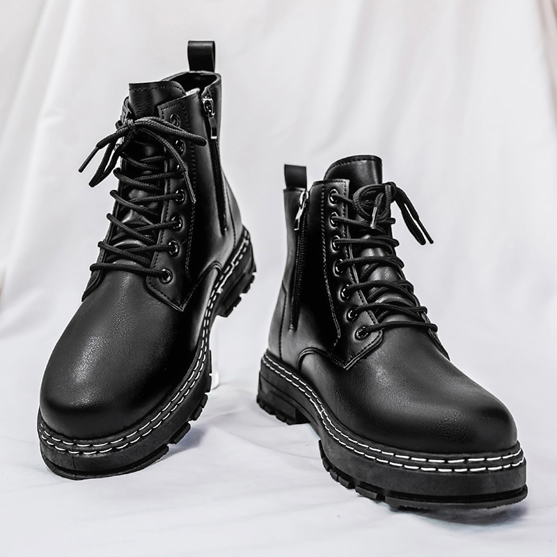 Men's 4-Season Black Patent Le - Sewing Garment avaliação e preço