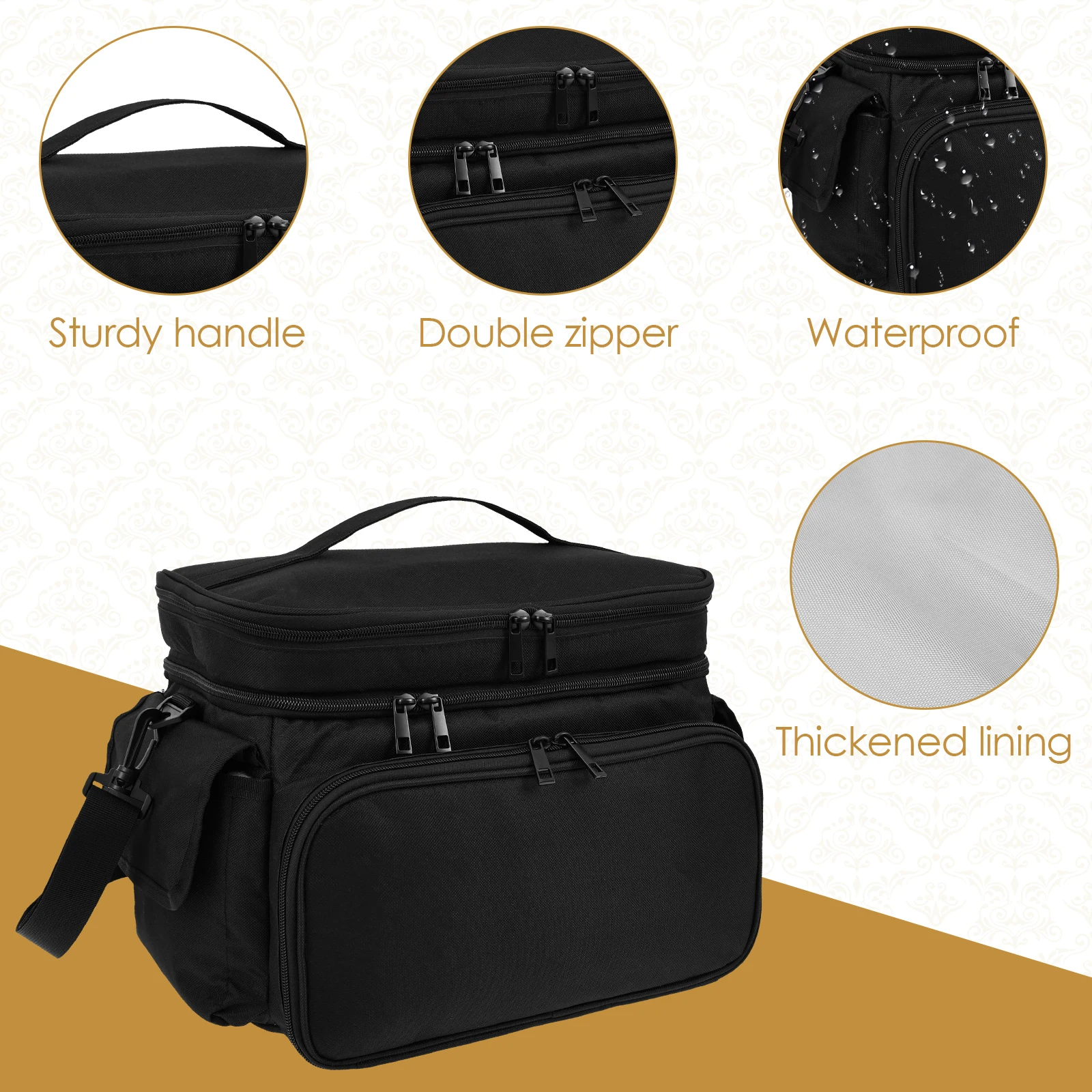 Large Sewing Bag Wool Knitting - Textile Sewing Kit avaliação e preço