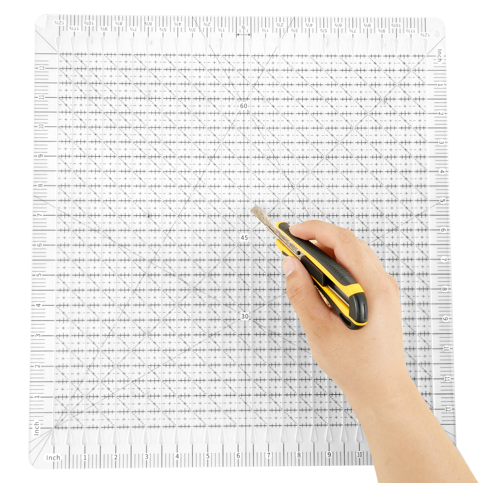 Quilting Ruler 12 x 12 Inches  - Quilting Ruler Square avaliação e preço
