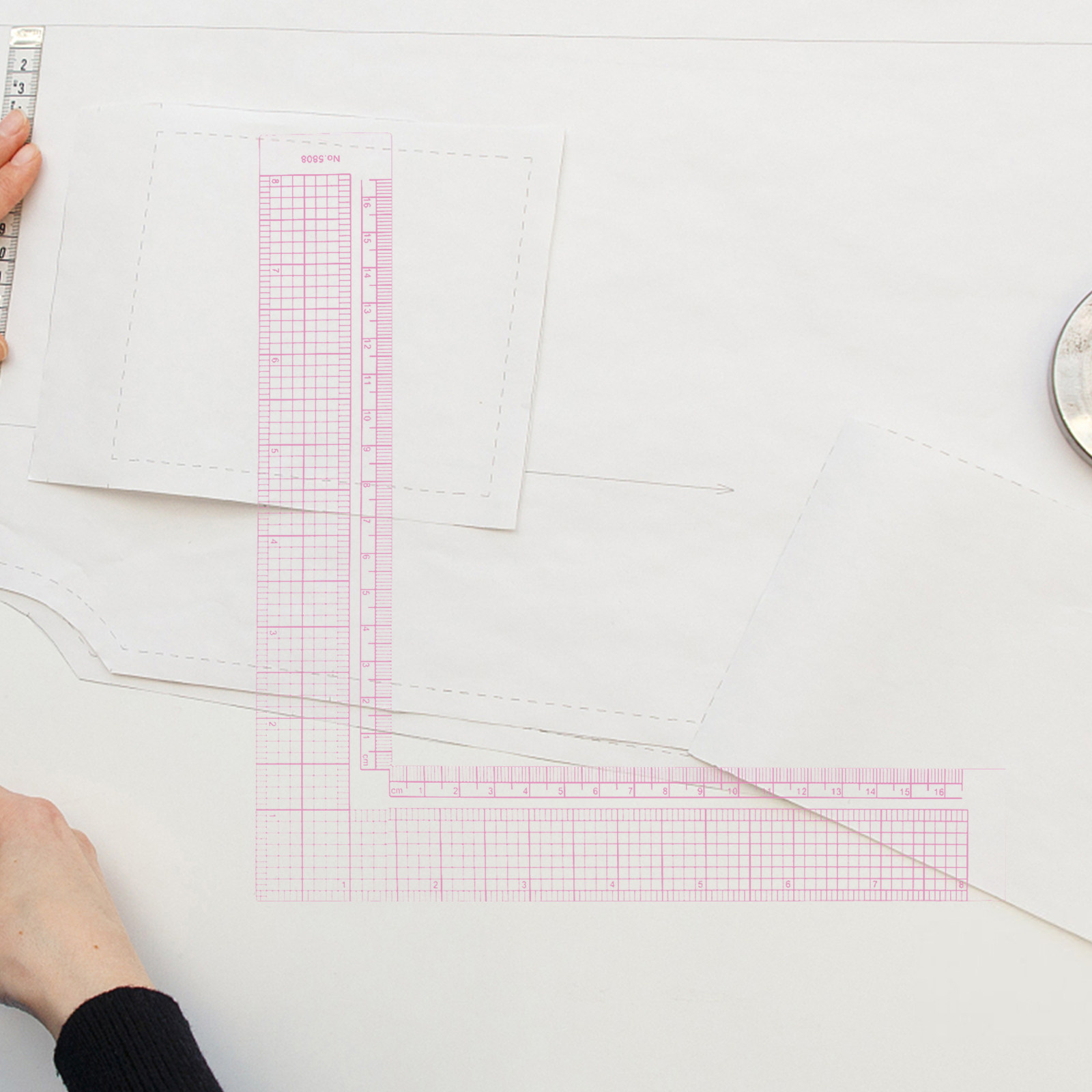 Plastic L Right Angle Sewing R - Quilting Ruler Square avaliação e preço