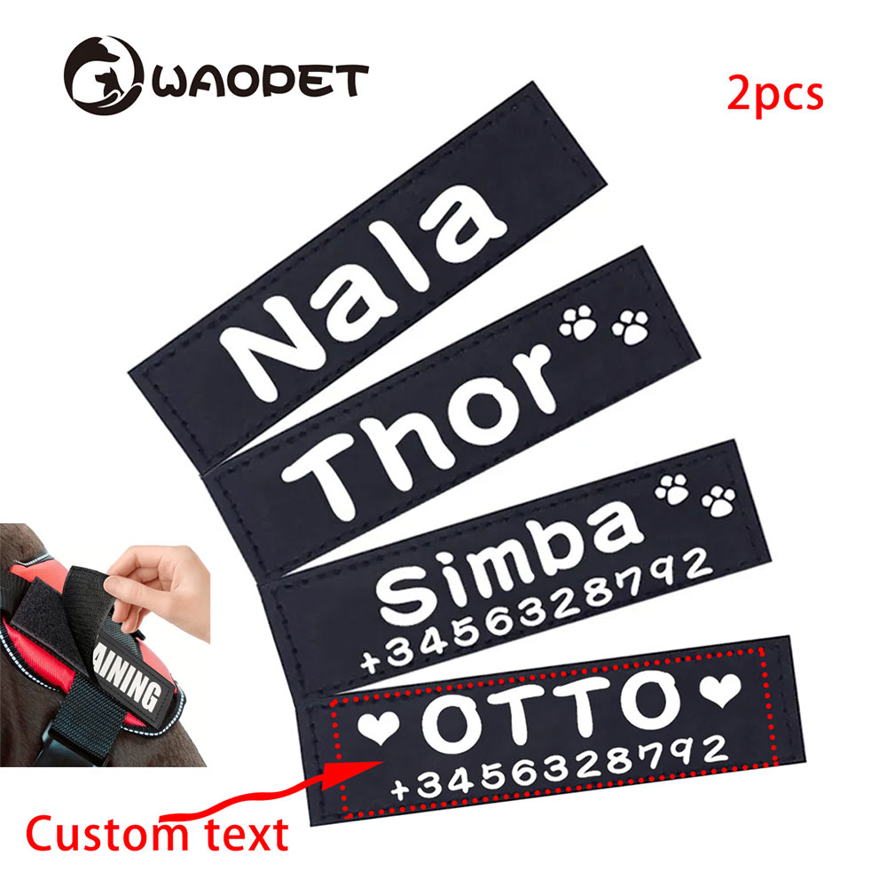 Custom Dog ID Tags For Harness - Sewing Label avaliação e preço