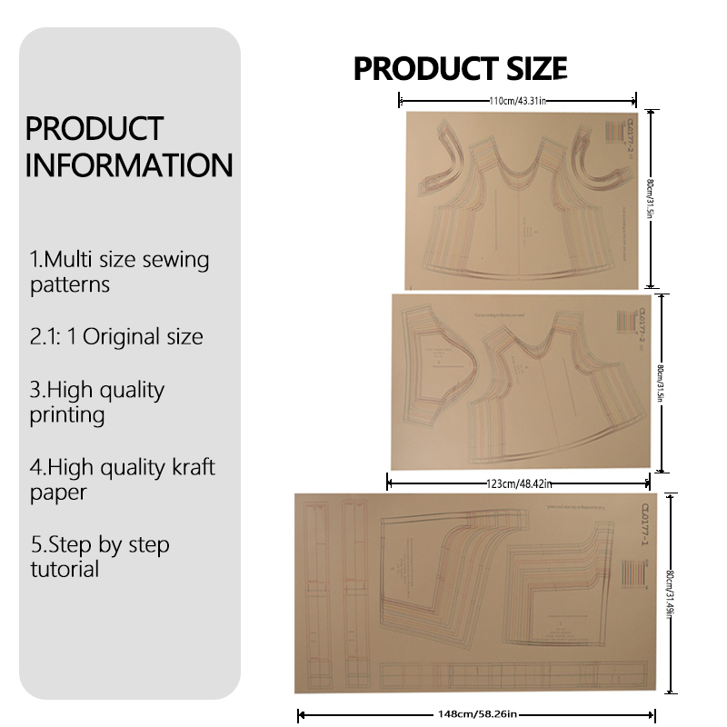 Sewing patterns for women's Ca - Textile Sewing Patterns avaliação e preço