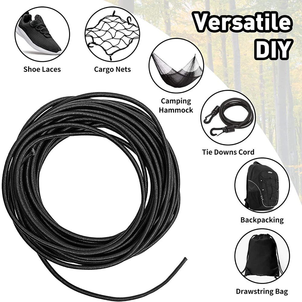 3/4/5/6/8MM Black Strong Elast - Sewing Necessities avaliação e preço