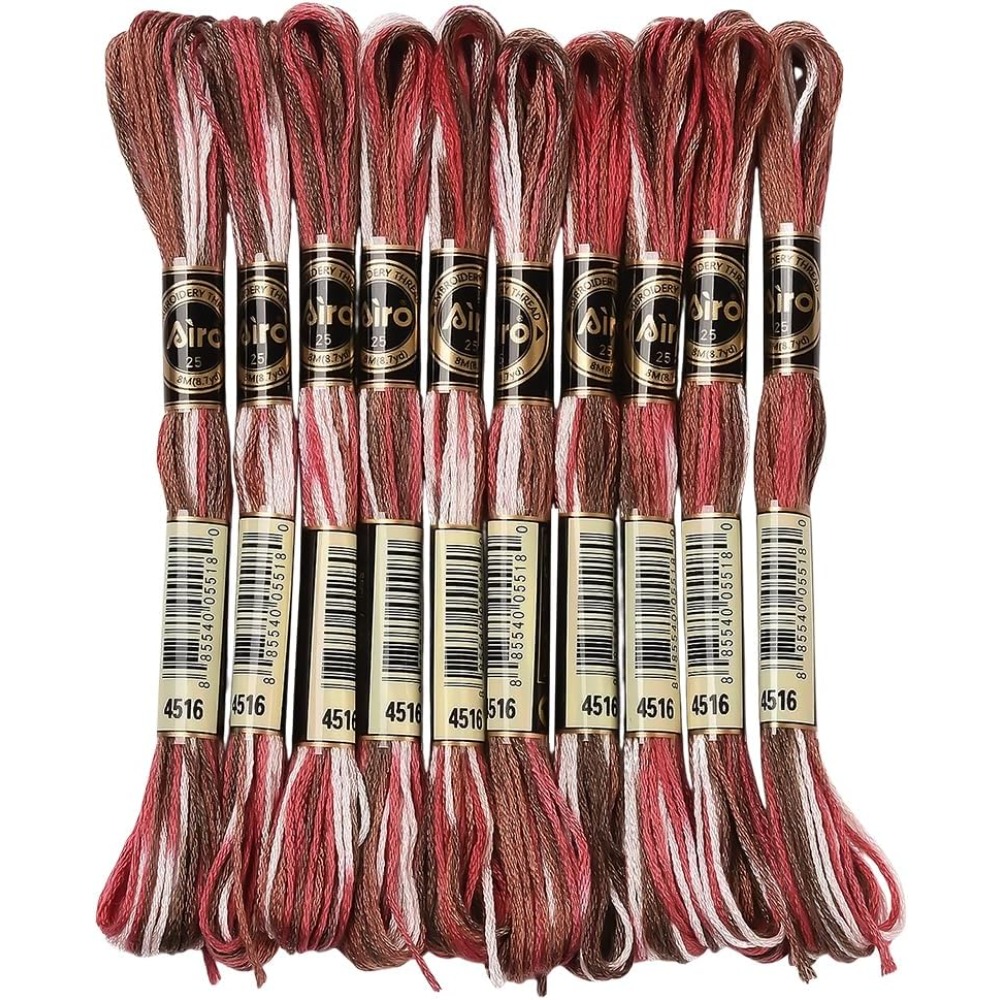 10 Skeins 6 Strands Red Embroi - Embroidery Floss Thread avaliação e preço