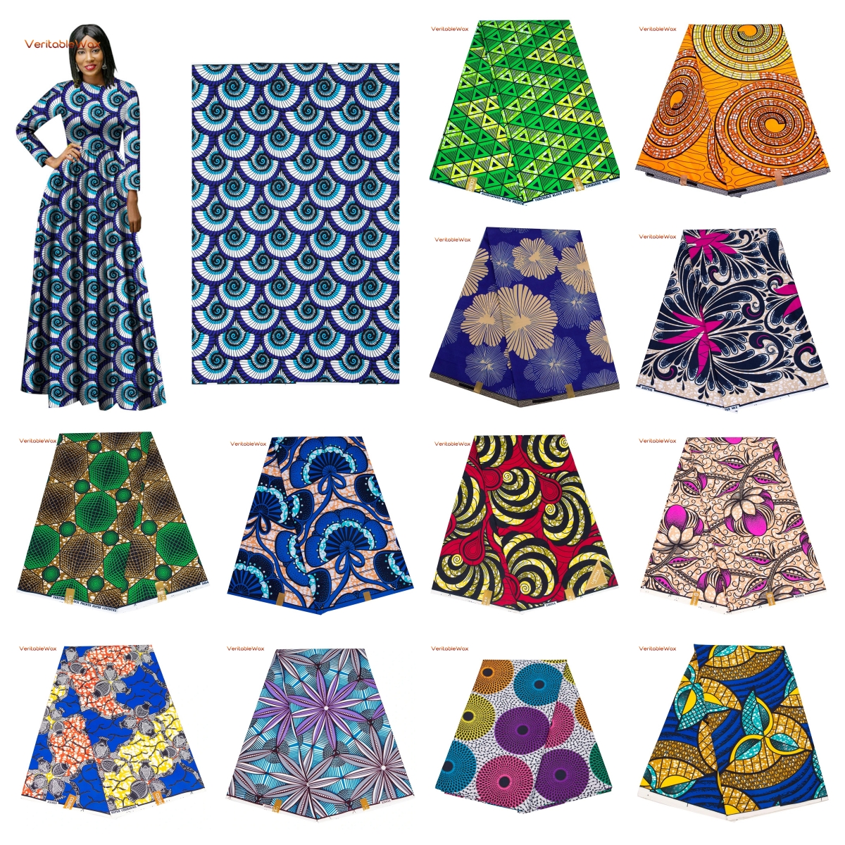 Ankara African Print Batik Pag - Sewing Batik Fabric avaliação e preço