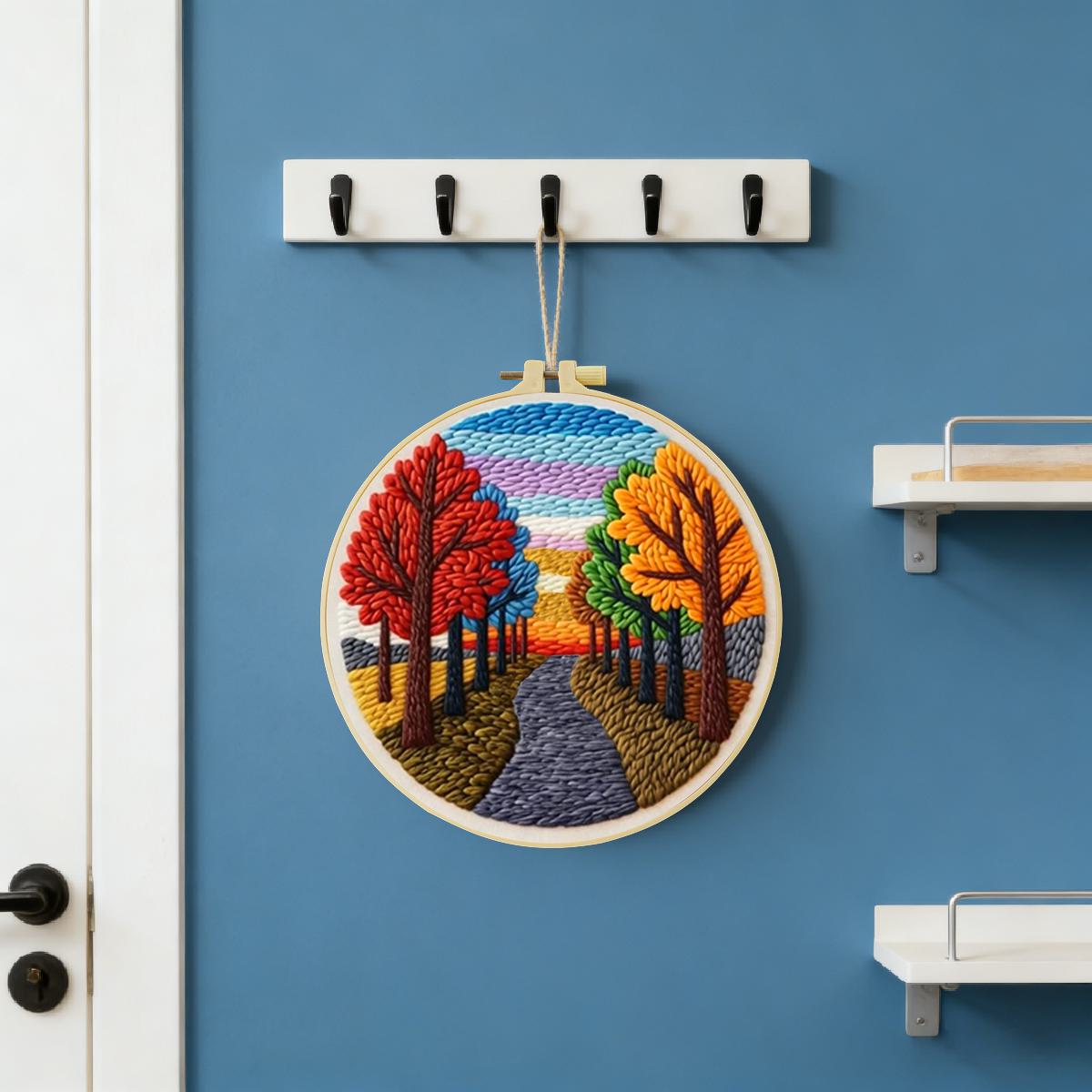 20X20CM/7.87inch Scenery Punch - Is Sewing Textile Art avaliação e preço