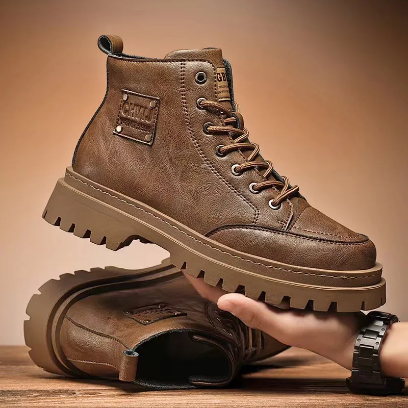 High Quality Men's Boots Platf - Sewing Nylon avaliação e preço