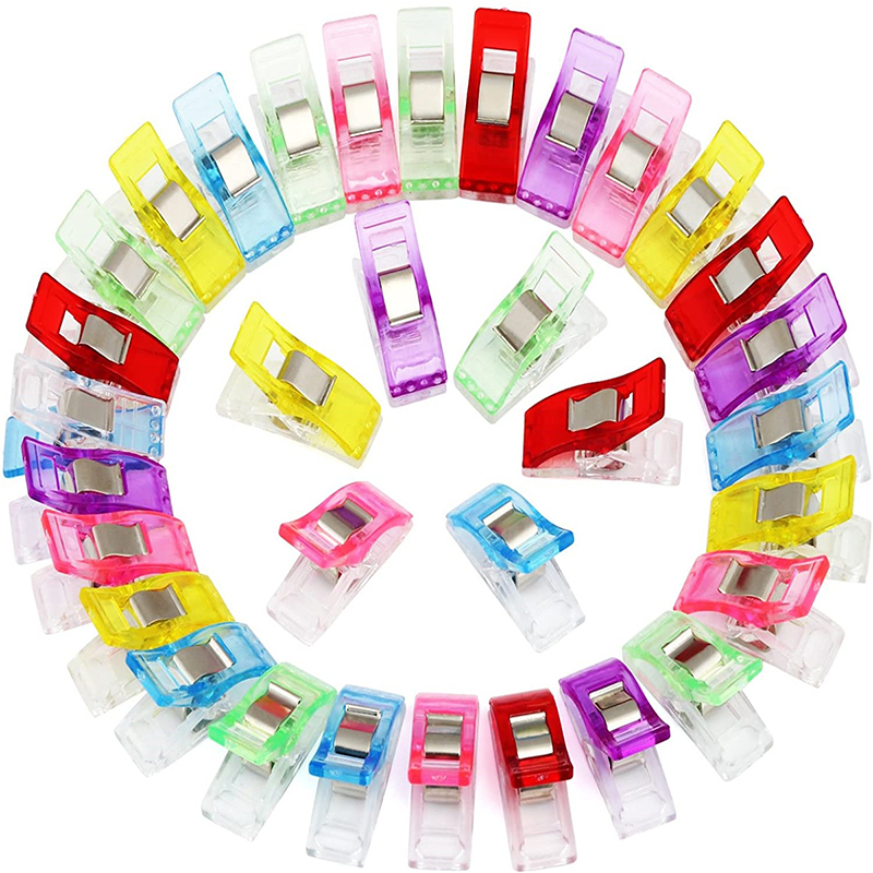 20/40PCS Random Color Clip Pla - Sewing Necessities avaliação e preço