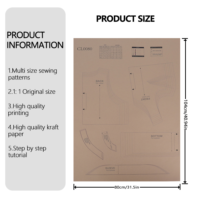Sewing patterns for women's to - Textile Sewing Patterns avaliação e preço