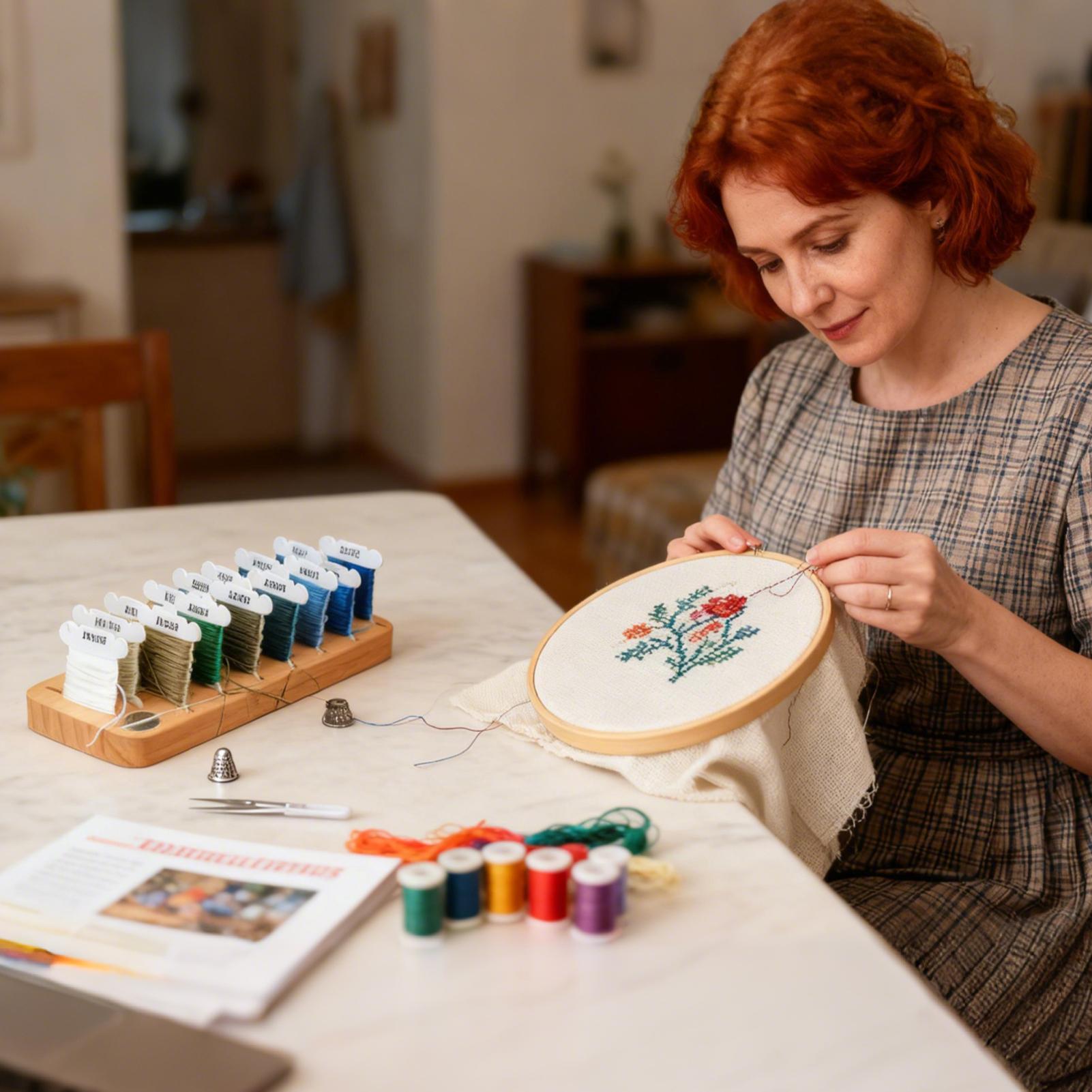 Embroidery Thread Organizer 15 - Embroidery Floss Thread avaliação e preço