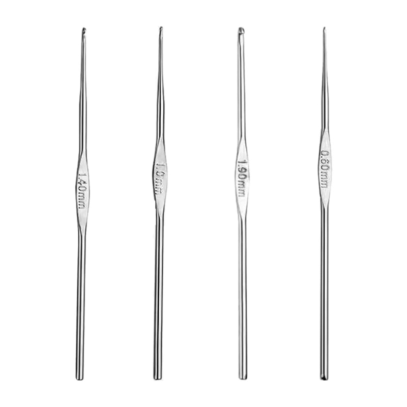 4 Pcs Stainless Steel Crochet  - Sewing By avaliação e preço