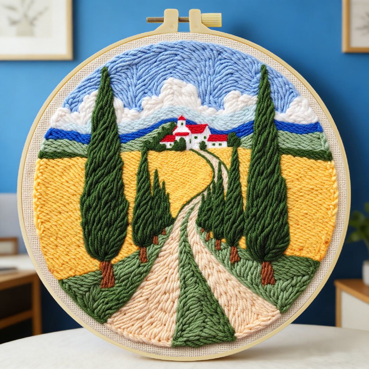 20X20CM/7.87inch field punch n - Is Sewing Textile Art avaliação e preço