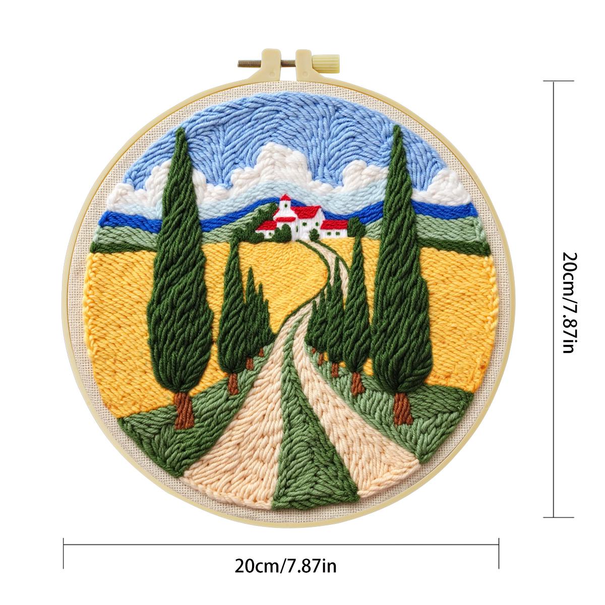 20X20CM/7.87inch field punch n - Is Sewing Textile Art avaliação e preço