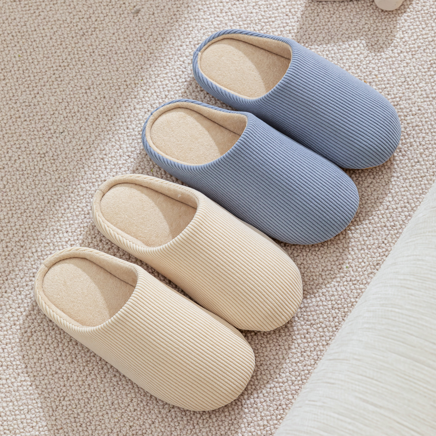 Solid Color Indoor Slippers fo - Sewing Cotton avaliação e preço