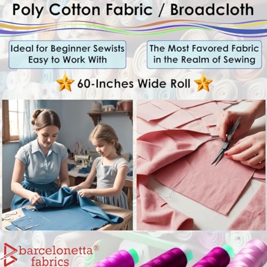 Poly Cotton Fabric for Sewing  - Sewing By avaliação e preço