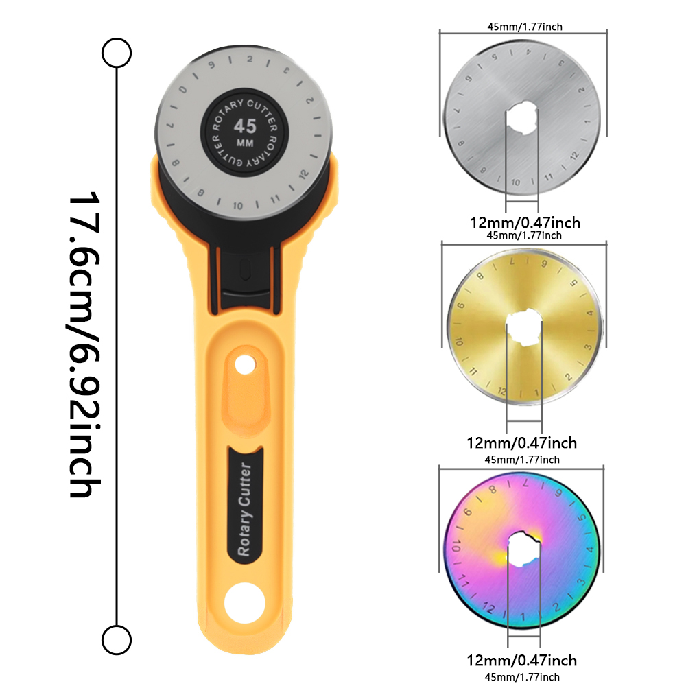 45mm Rotary Fabric Cutter Leat - Sewing Necessities avaliação e preço