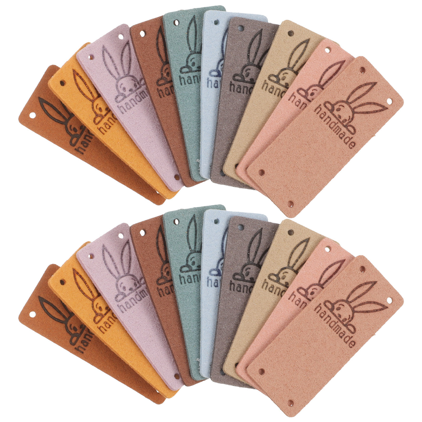 50Pcs Premium Suede Sewing Lab - Sewing Label avaliação e preço