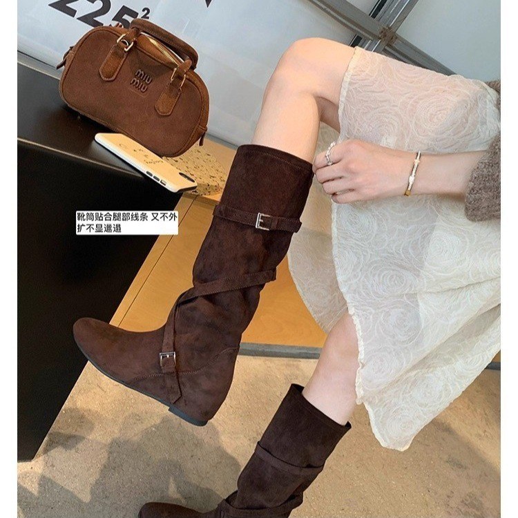 Knight boots women 2026 new Br - Sewing Nylon avaliação e preço