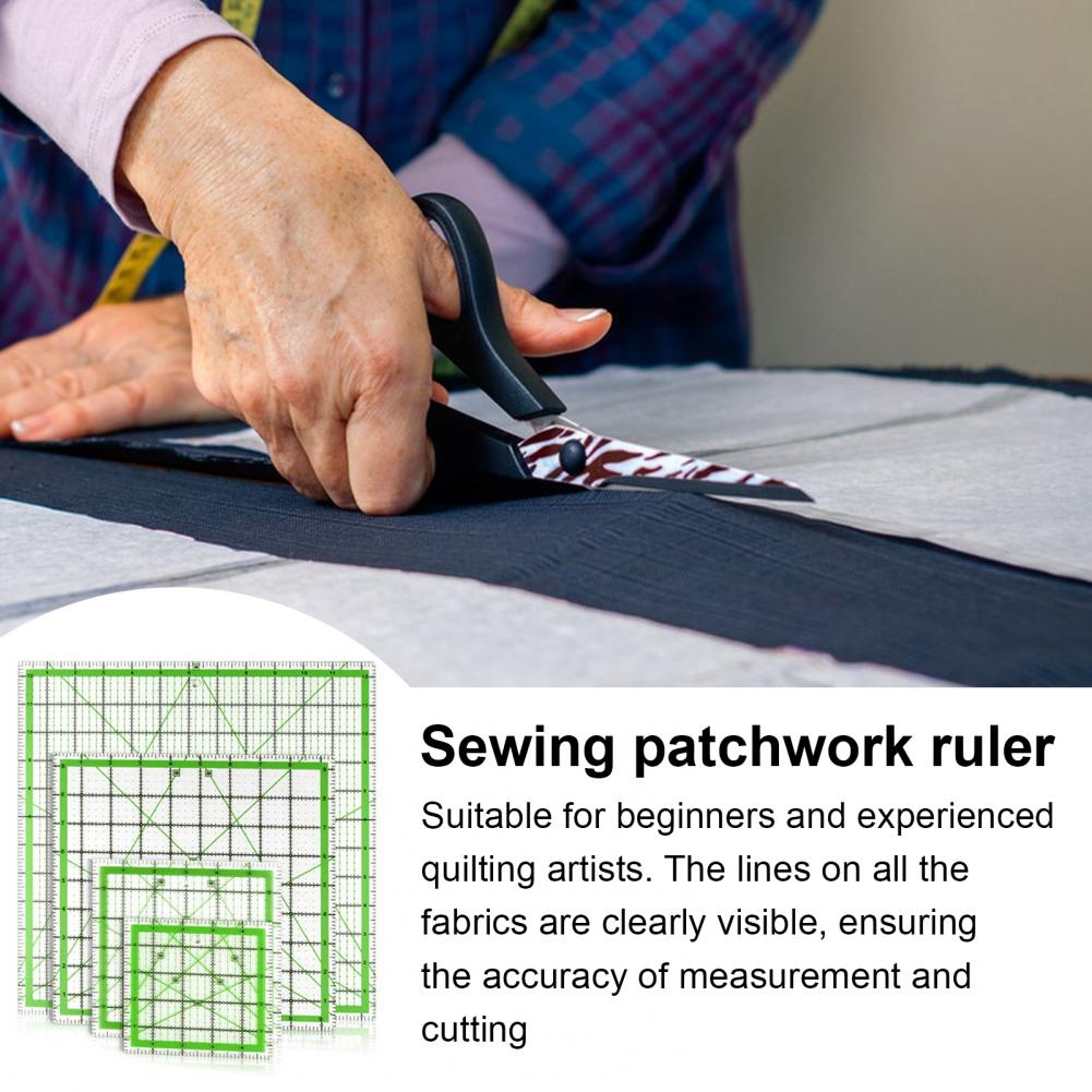 4Pcs Acrylic Quilting Ruler 4. - Quilting Ruler Square avaliação e preço