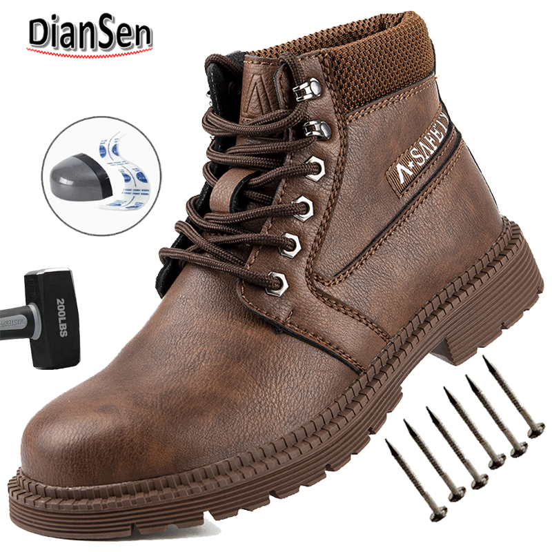 Waterproof Work Boots Steel To - Sewing Nylon avaliação e preço