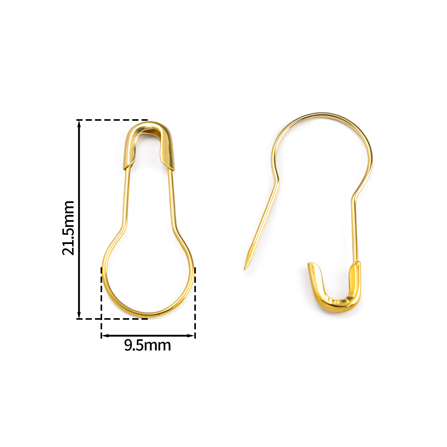 100Pcs/Lot Metal Gourd Safety  - Sewing Necessities avaliação e preço