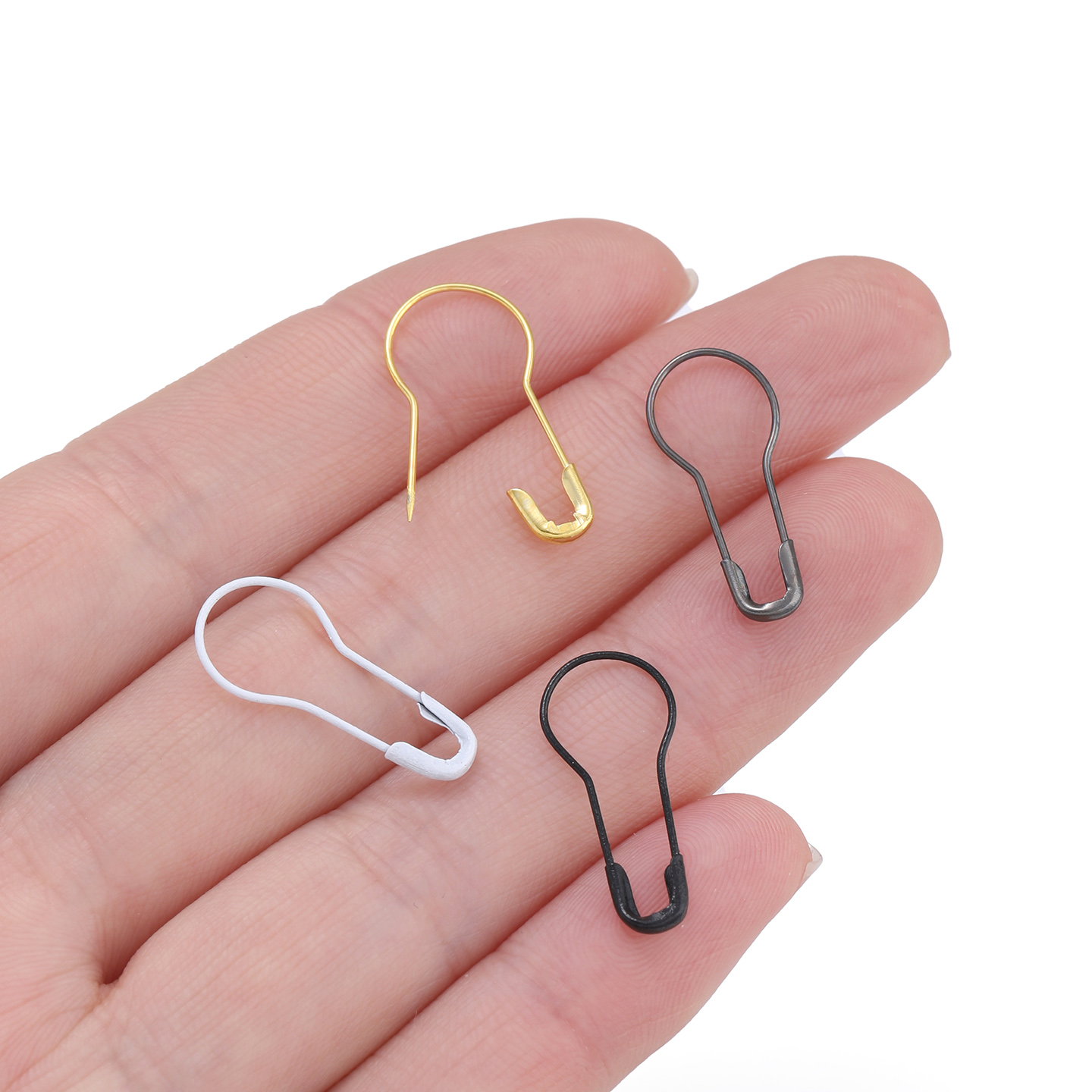 100Pcs/Lot Metal Gourd Safety  - Sewing Necessities avaliação e preço