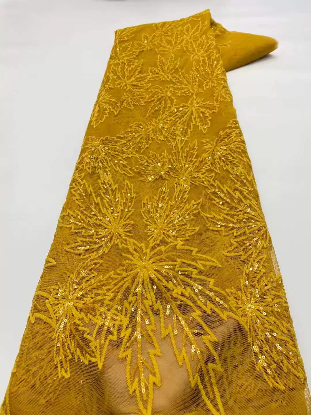 5yard Sequin nail bead maple l - Sewing Embroidery Fabric avaliação e preço