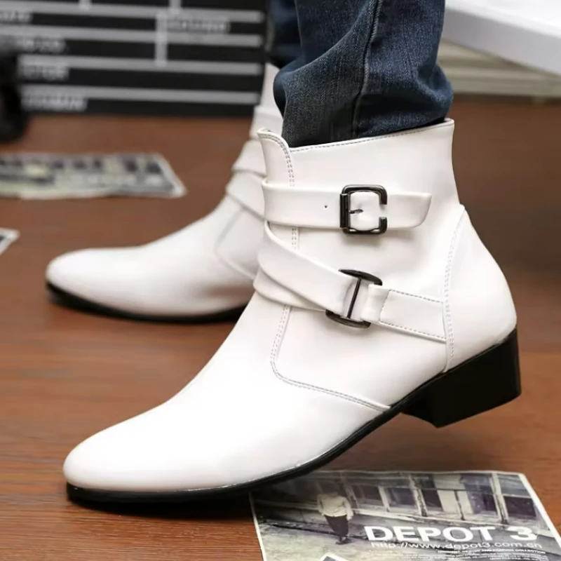 New Men's Boots Leather Chelse - Sewing Nylon avaliação e preço