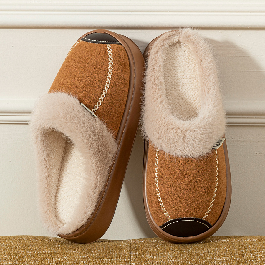 Fashion Women Slippers Winter  - Sewing Cotton avaliação e preço