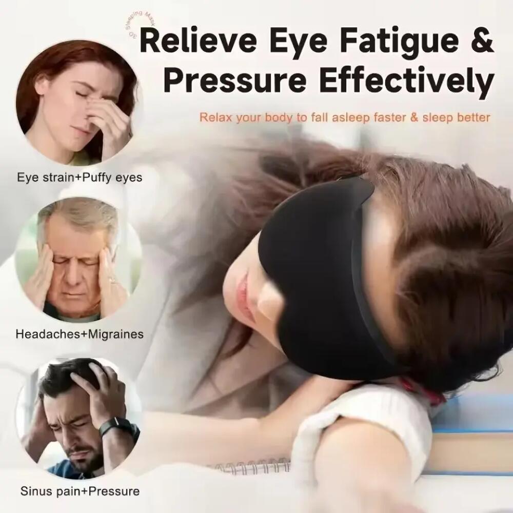 New 3D Sleep Eye Mask Stereosc - Sewing Cotton avaliação e preço