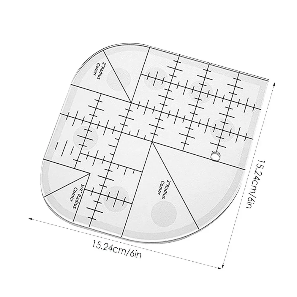 Sewing Quilt Ruler Curved Corn - Quilting Ruler Square avaliação e preço