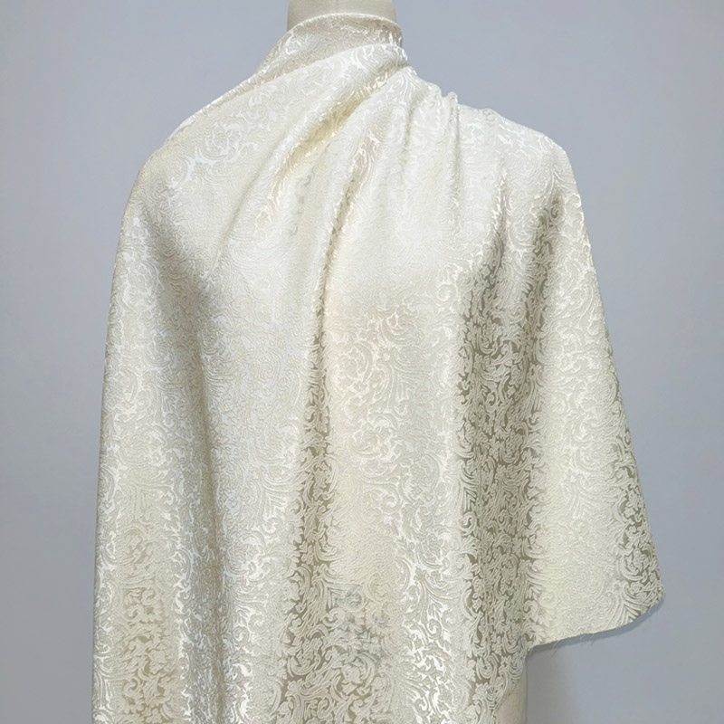 Pre-cut Beige Damask Jacquard  - Textile Sewing Patterns avaliação e preço