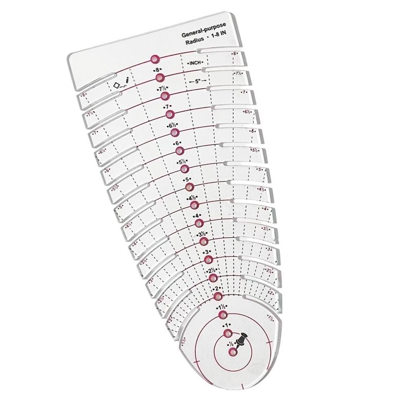 39BB Clear Scale Acrylic Measu - Is Sewing Textile Art avaliação e preço