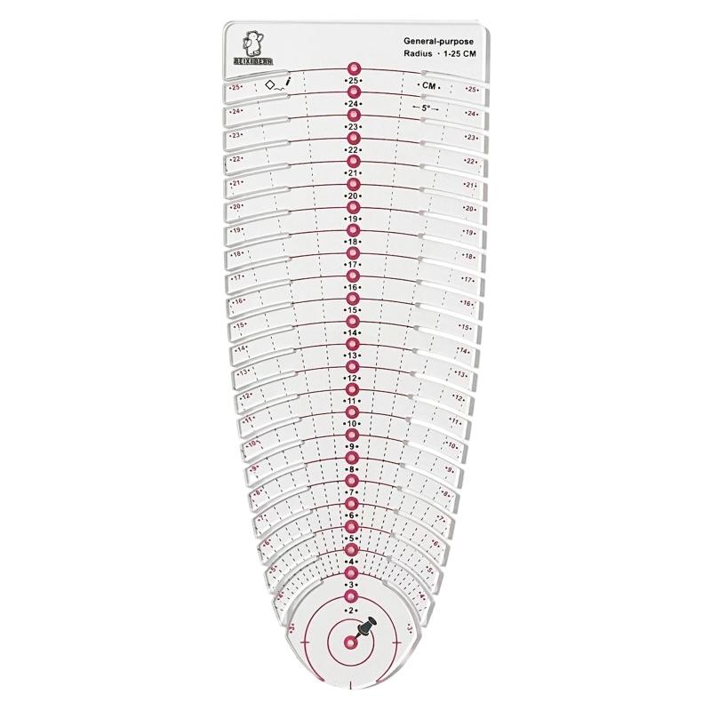 39BB Clear Scale Acrylic Measu - Is Sewing Textile Art avaliação e preço