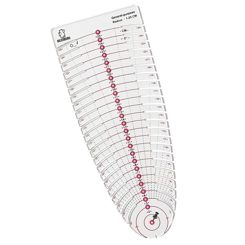 39BB Clear Scale Acrylic Measu - Is Sewing Textile Art avaliação e preço