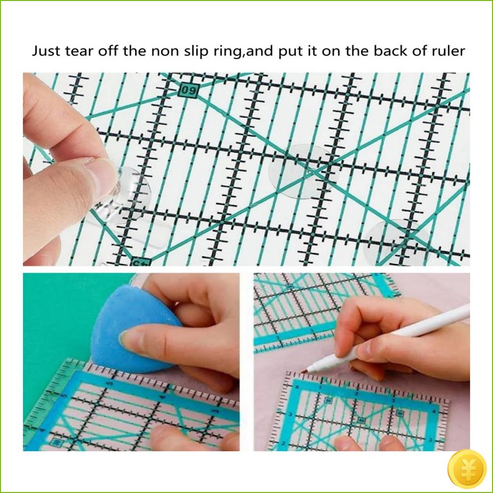 6 Piece Quilting Ruler Ironing - Quilting Ruler Square avaliação e preço