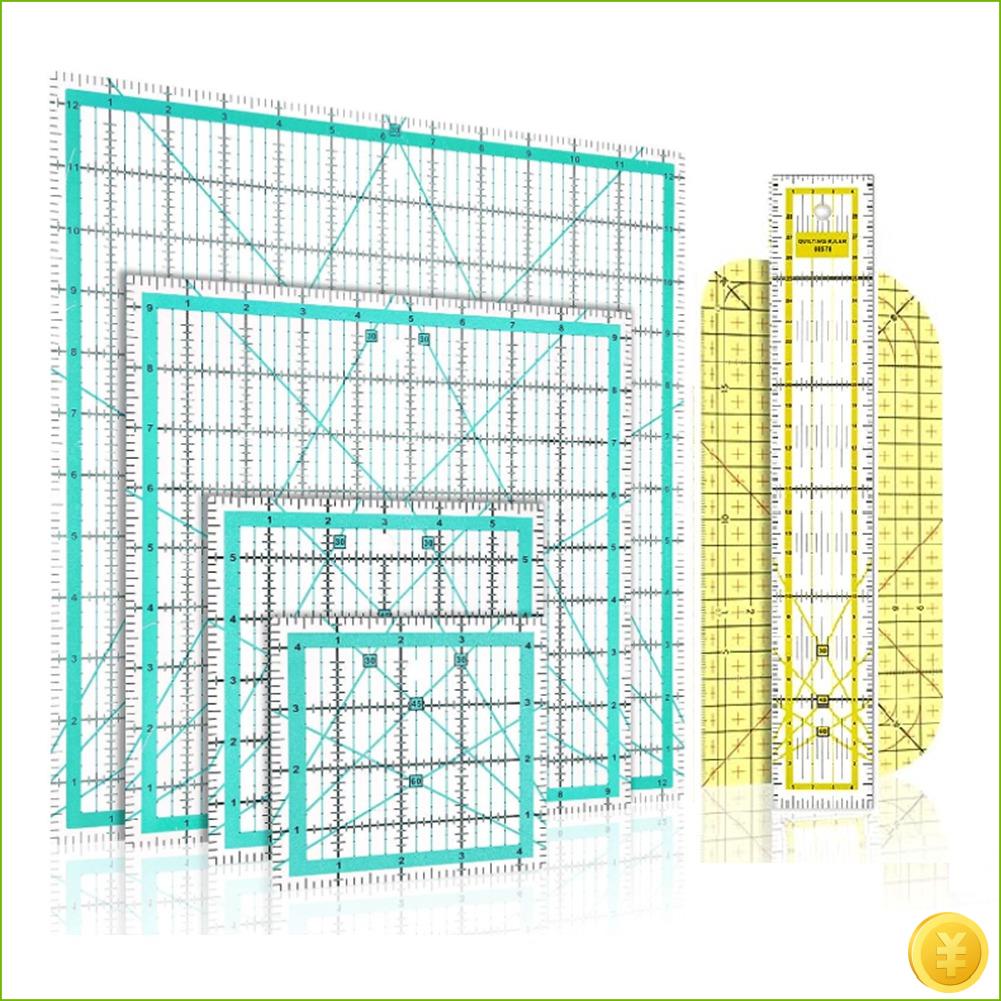 6 Piece Quilting Ruler Ironing - Quilting Ruler Square avaliação e preço