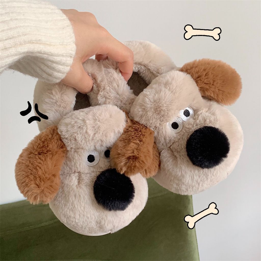 Size36-45 Hug Dog Slippers Gir - Sewing Cotton avaliação e preço