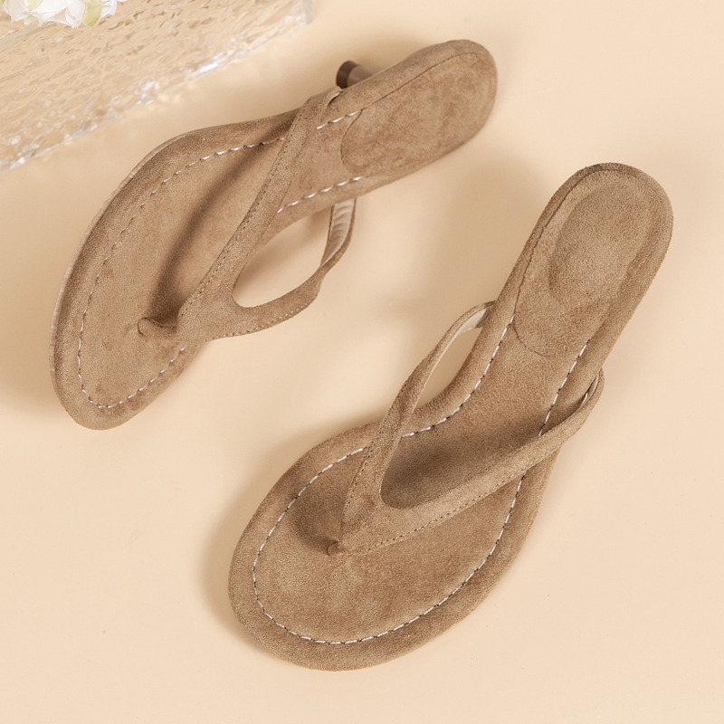 Women Brown Heeled Sandals wit - Sewing Nylon avaliação e preço