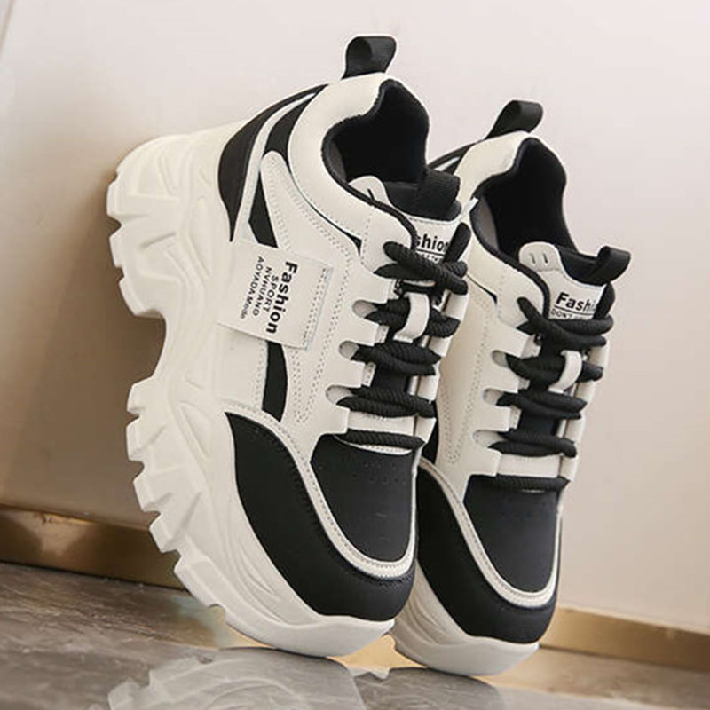 New Fashion Platform Sneakers  - Sewing Cotton avaliação e preço