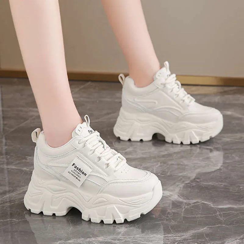 New Fashion Platform Sneakers  - Sewing Cotton avaliação e preço